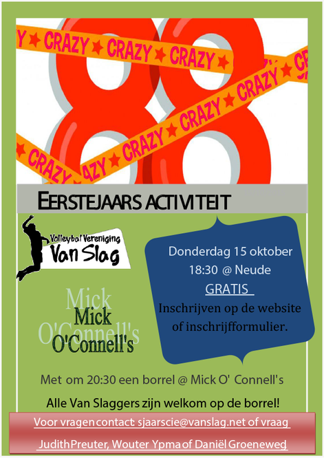 Large poster eerstejaarsactiviteit