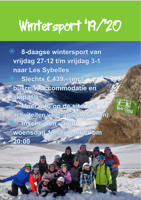 Large wintersport poster afbeelding aangepast