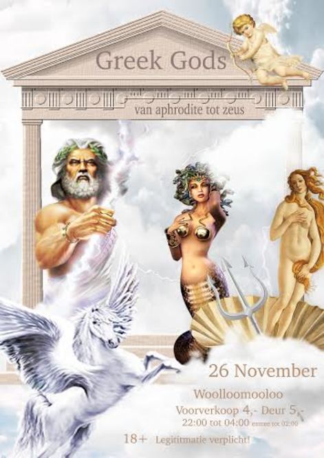 Large greek gods poster